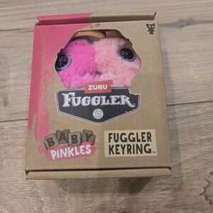 NWT Fuggler WIDE EYED Screech Fuggler pinkles baby keychain